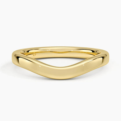2.5mm Curved Wedding Ring