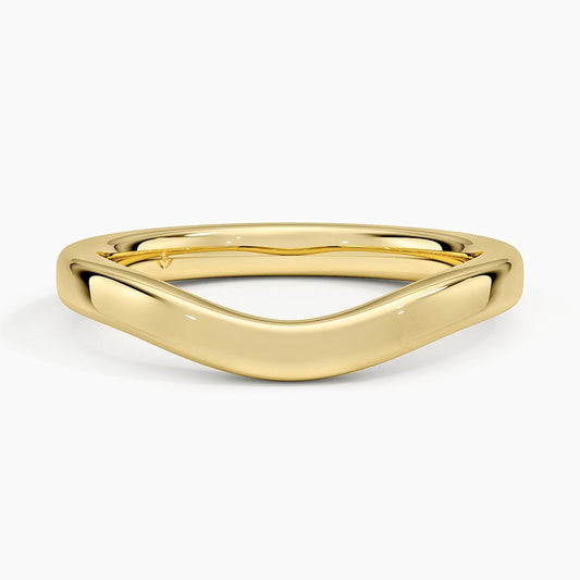 2.5mm Curved Wedding Ring