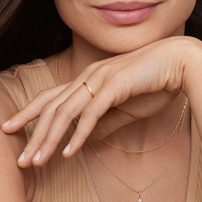 Matte Hammered Petite Comfort Fit Wedding Ring