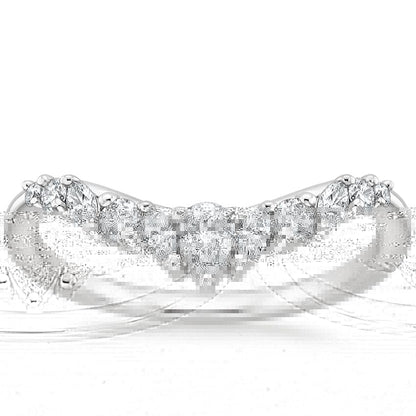 Floriana Contoured Diamond Ring