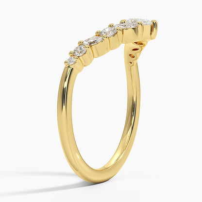 Floriana Contoured Diamond Ring