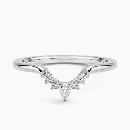 Lunette Sapphire and Diamond Contoured Ring