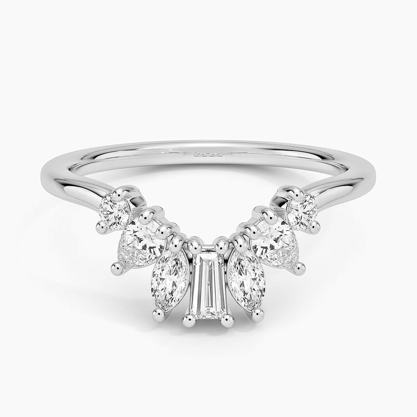Mel Mixed Shape Contour Diamond Ring