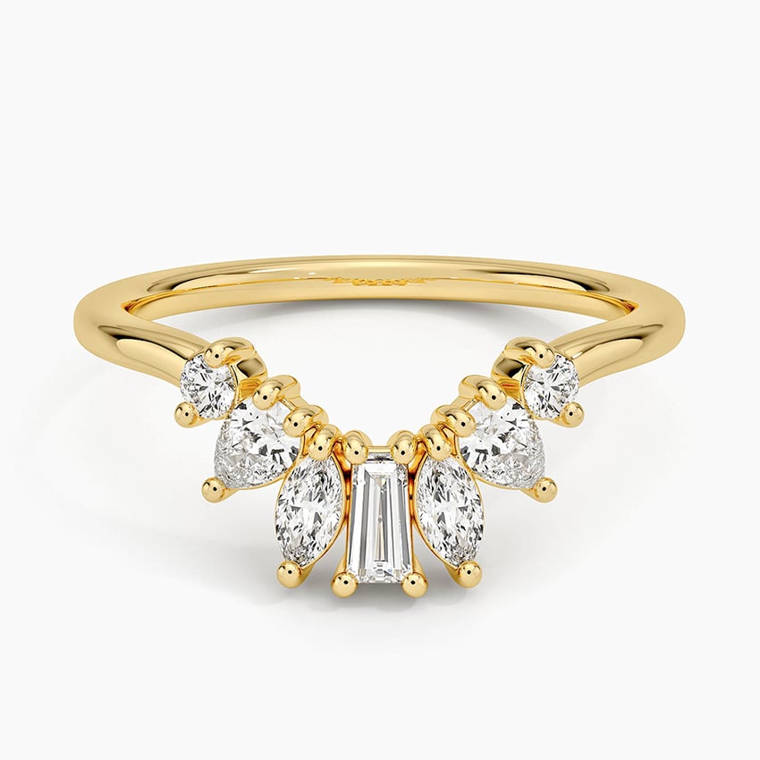 Mel Mixed Shape Contour Diamond Ring