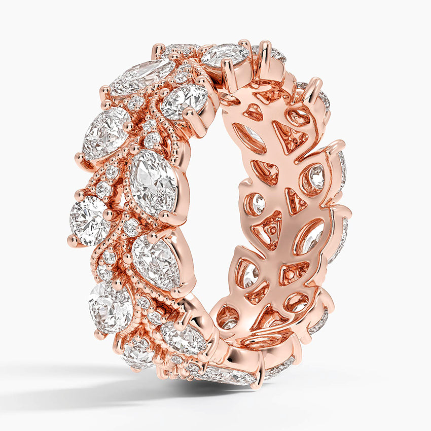 Camellia Eternity Diamond Ring