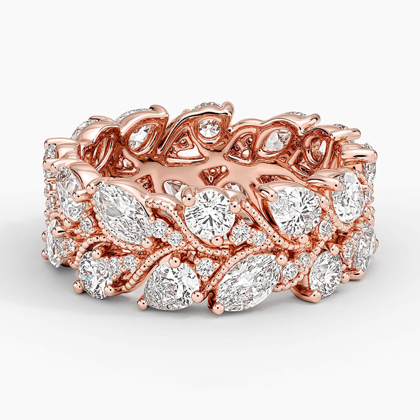 Camellia Eternity Diamond Ring