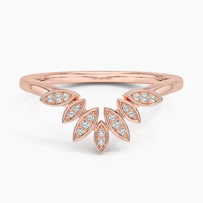Petal Contour Diamond Ring