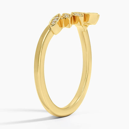 Petal Contour Diamond Ring