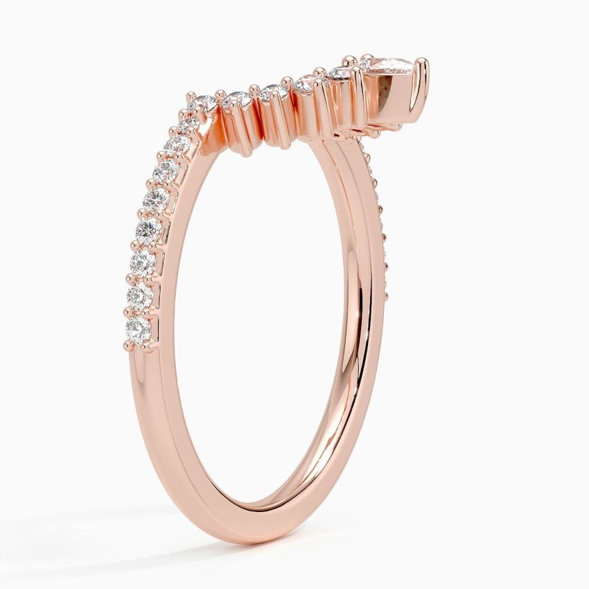 Luxe Elongated Lunette Diamond Ring (1/4 ct. tw.)