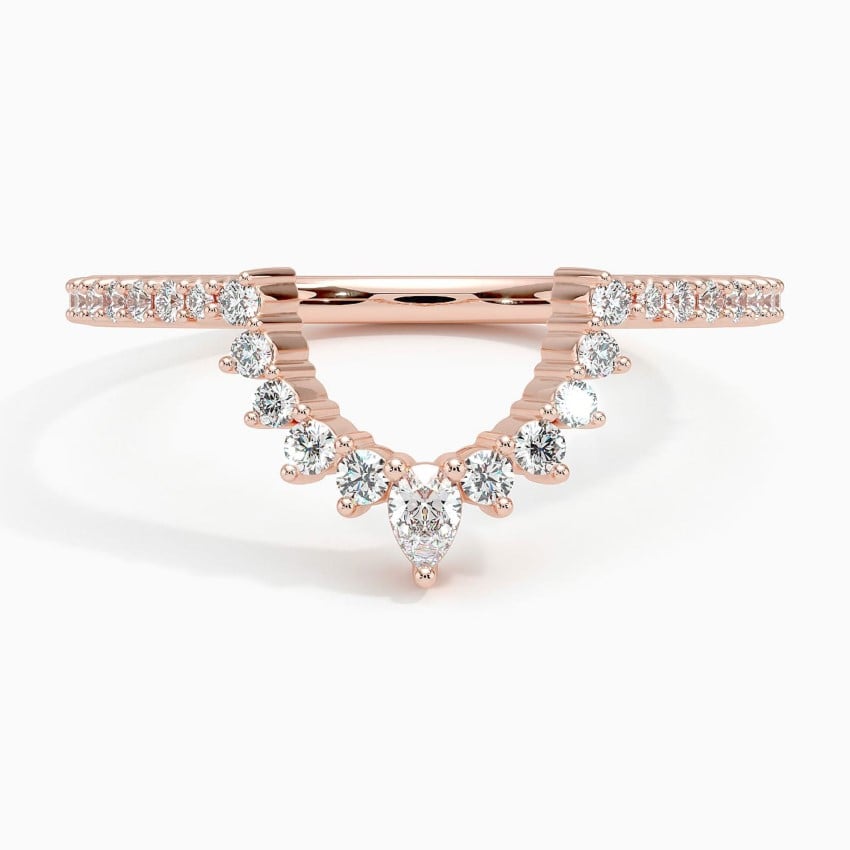 Luxe Elongated Lunette Diamond Ring (1/4 ct. tw.)