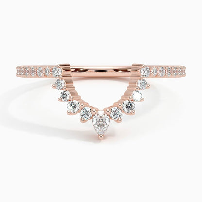 Luxe Elongated Lunette Diamond Ring (1/4 ct. tw.)