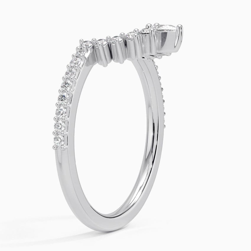 Luxe Elongated Lunette Diamond Ring (1/4 ct. tw.)
