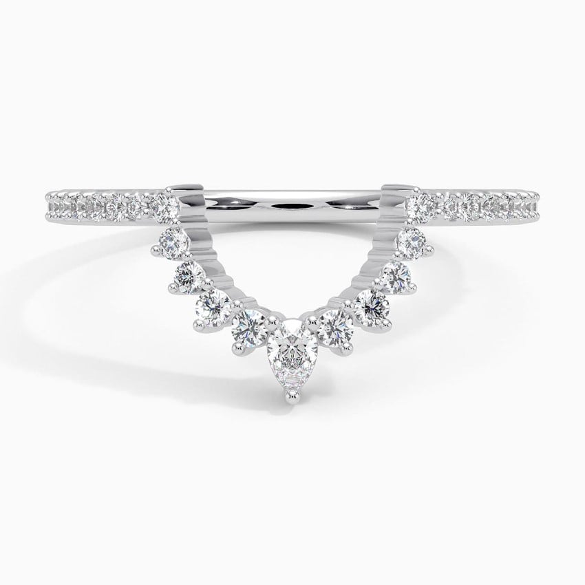Luxe Elongated Lunette Diamond Ring (1/4 ct. tw.)