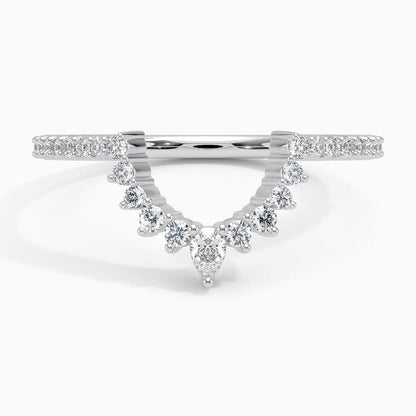 Luxe Elongated Lunette Diamond Ring (1/4 ct. tw.)