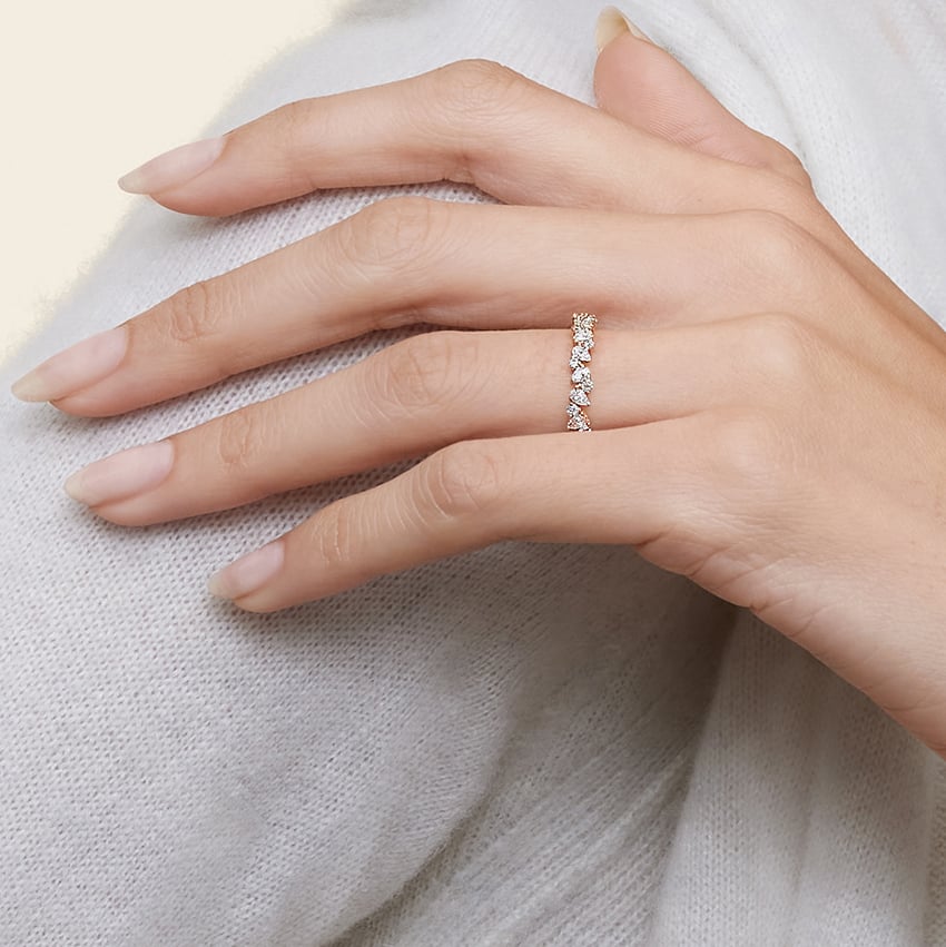 Olivetta Half Coverage Diamond Ring