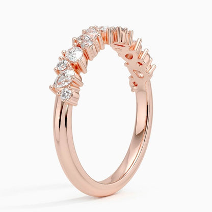 Olivetta Three-Quarter Coverage Lab Diamond Ring