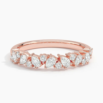 Olivetta Three-Quarter Coverage Lab Diamond Ring