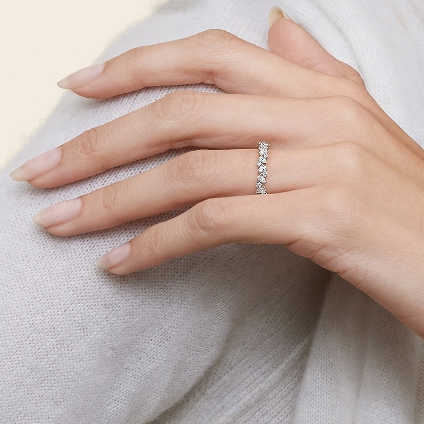 Olivetta Half Coverage Diamond Ring