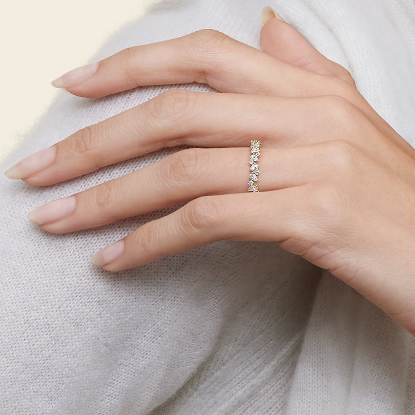 Olivetta Half Coverage Diamond Ring