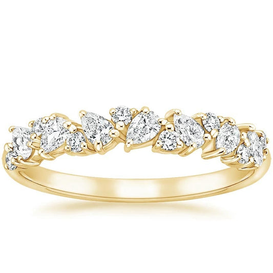 Olivetta Half Coverage Diamond Ring