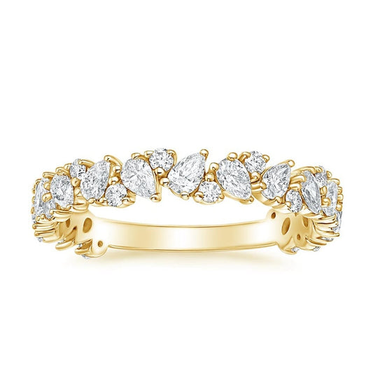 Olivetta Three-Quarter Coverage Diamond Ring