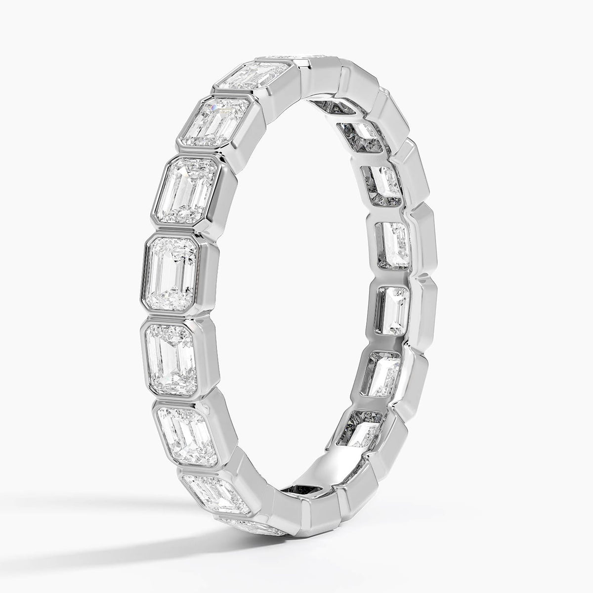 East-West Bezel Emerald Cut Eternity Diamond Ring (1 1/2 ct. tw.)