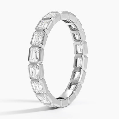 East-West Bezel Emerald Cut Eternity Diamond Ring (1 1/2 ct. tw.)