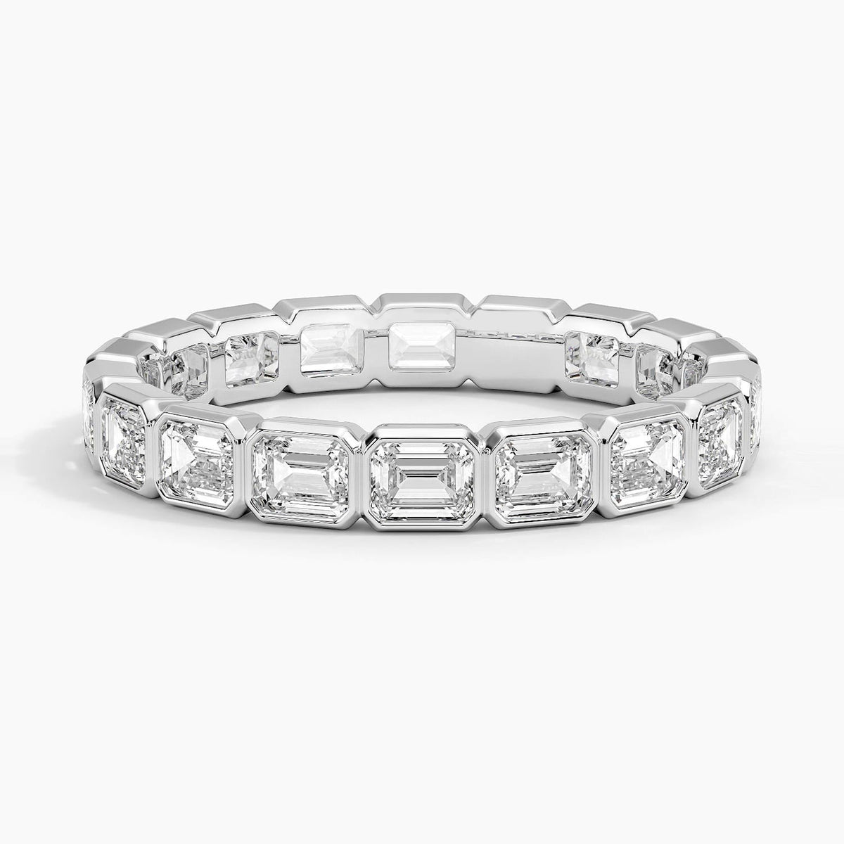 East-West Bezel Emerald Cut Eternity Diamond Ring (1 1/2 ct. tw.)