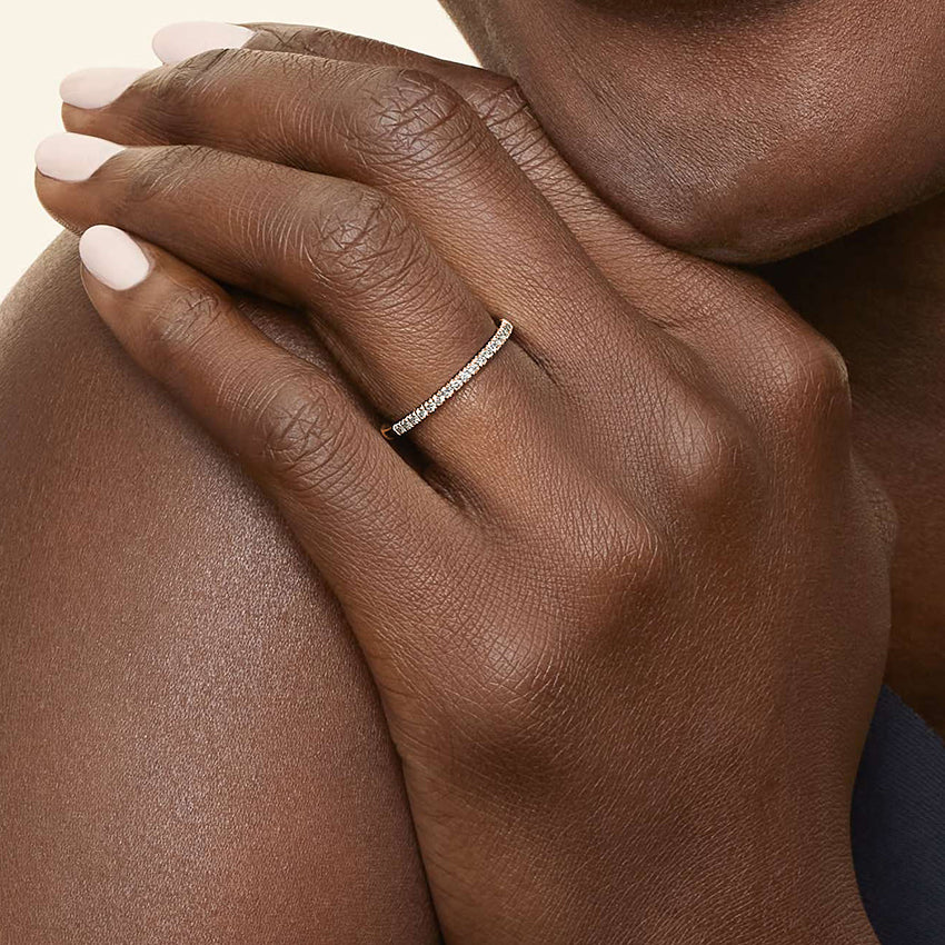 Ballad Half Coverage Lab Diamond Ring (1/6 ct. tw.)