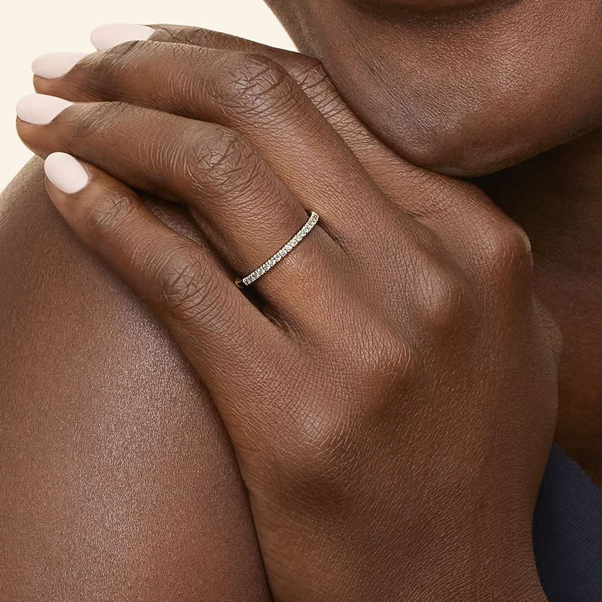 Ballad Half Coverage Lab Diamond Ring (1/6 ct. tw.)