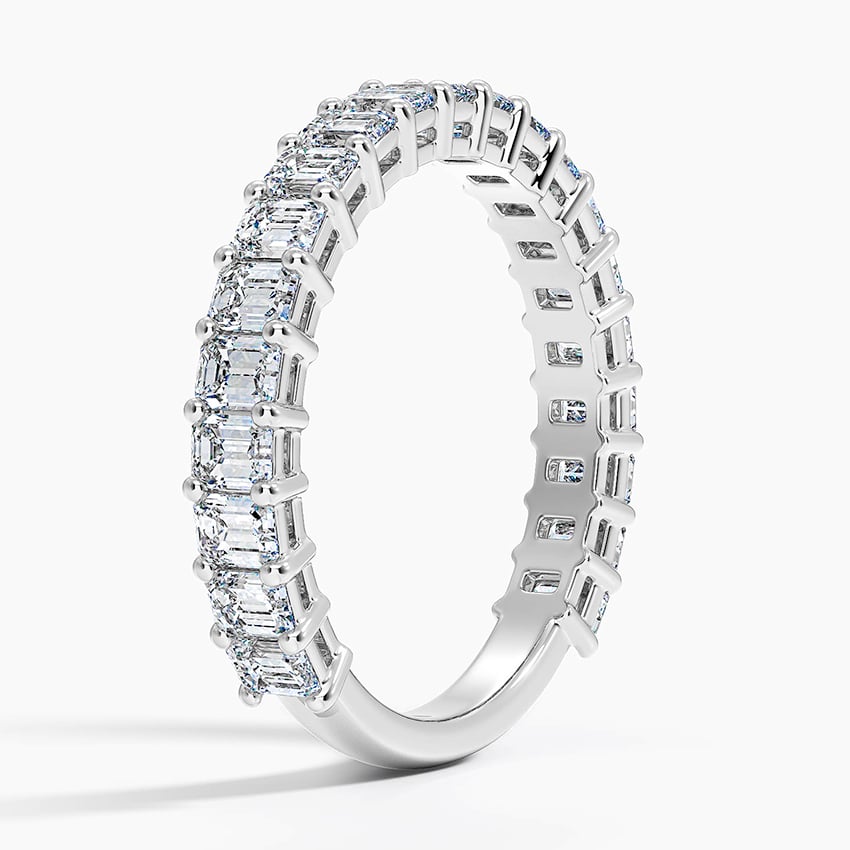Emerald Three-Quarter Coverage Lab Diamond Ring (1 1/2 ct. tw.)