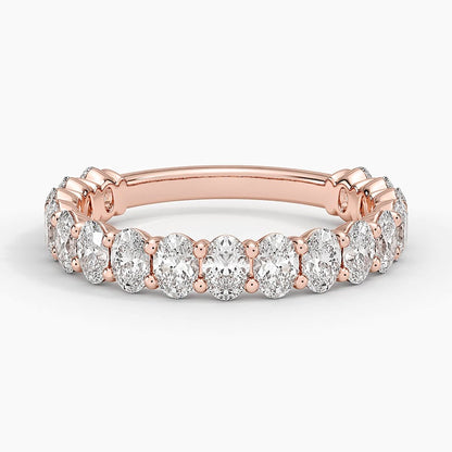 Oval Three-Quarter Coverage Lab Diamond Ring (1 1/2 ct. tw.)