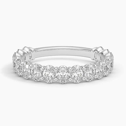 Oval Three-Quarter Coverage Lab Diamond Ring (1 1/2 ct. tw.)