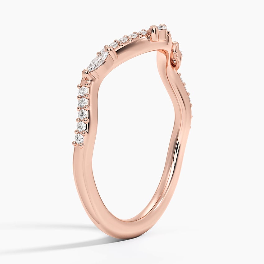 Luxe Willow Curved Diamond Ring