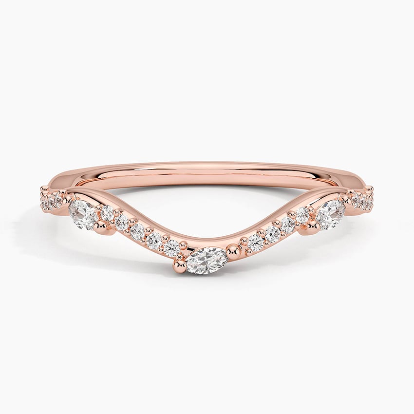 Luxe Willow Curved Diamond Ring