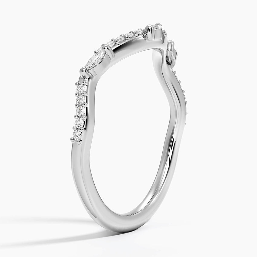 Luxe Willow Curved Diamond Ring