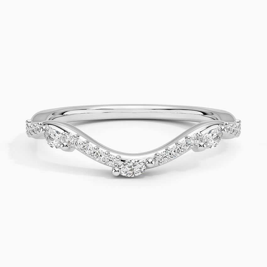 Luxe Willow Curved Diamond Ring
