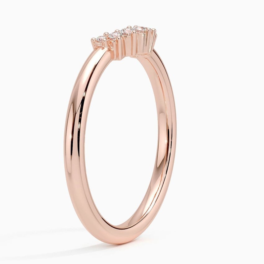 Crescent Diamond Ring