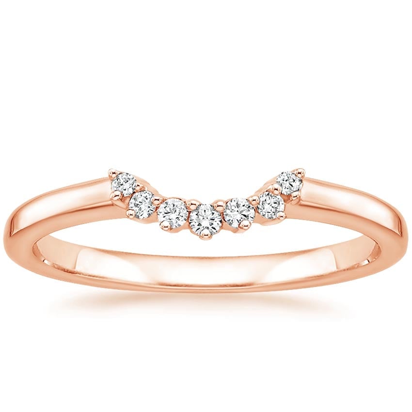 Crescent Diamond Ring