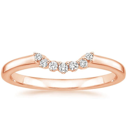 Crescent Diamond Ring