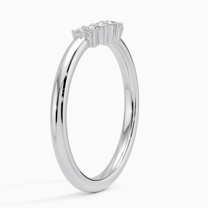 Crescent Diamond Ring