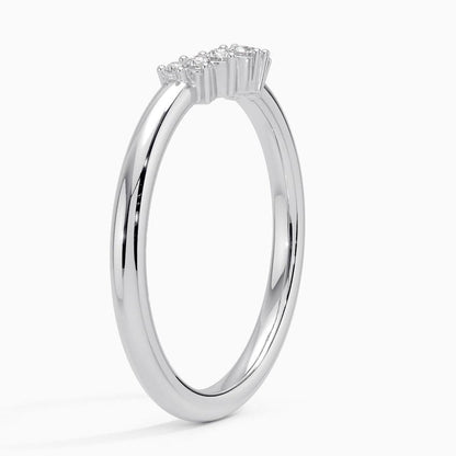 Crescent Diamond Ring