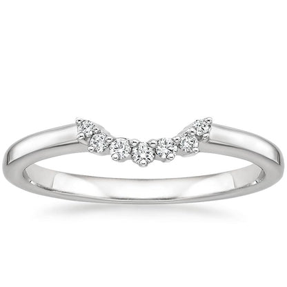 Crescent Diamond Ring