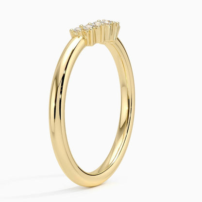 Crescent Diamond Ring