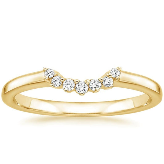 Crescent Diamond Ring