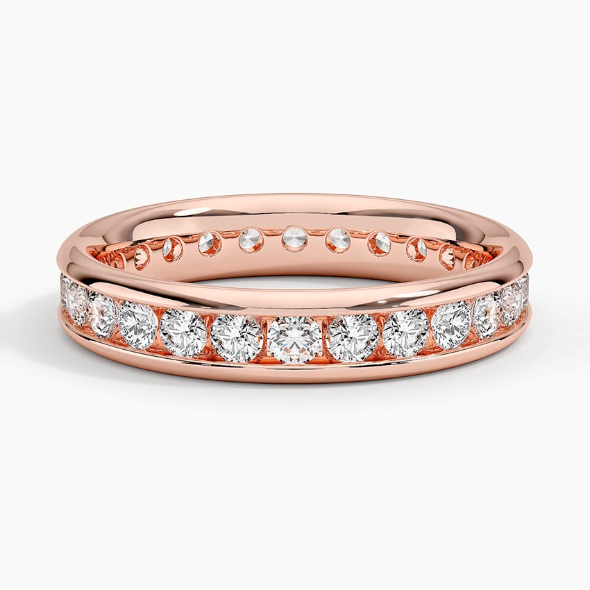 Channel Set Round Eternity Lab Diamond Ring