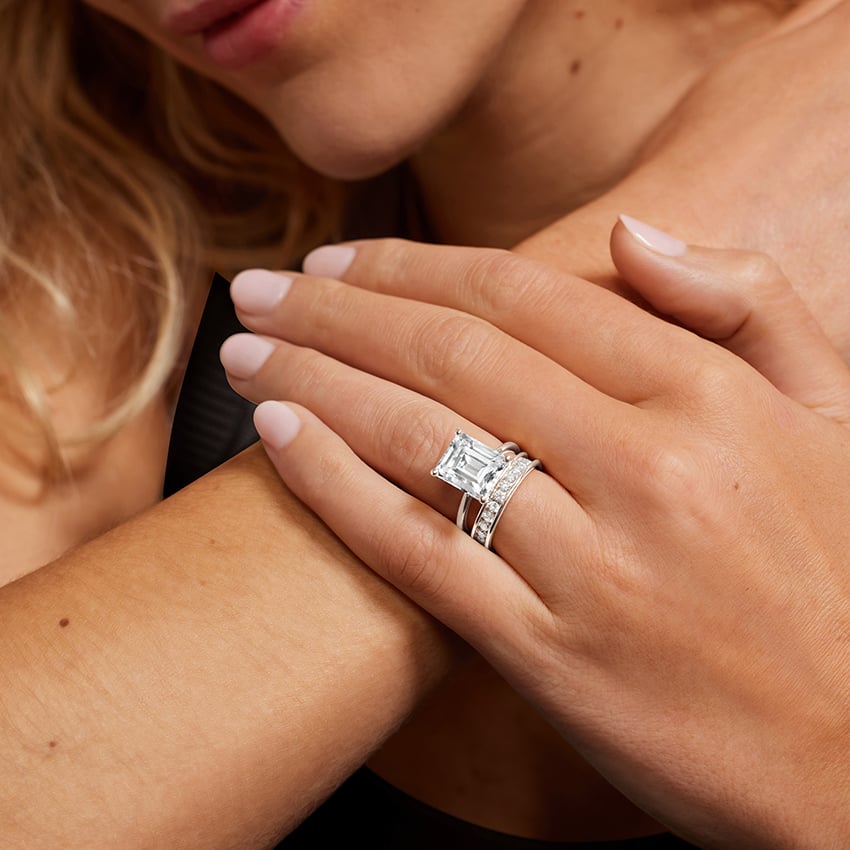 Channel Set Round Eternity Lab Diamond Ring
