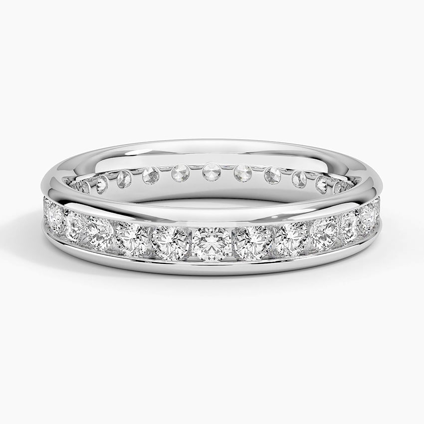 Channel Set Round Eternity Lab Diamond Ring