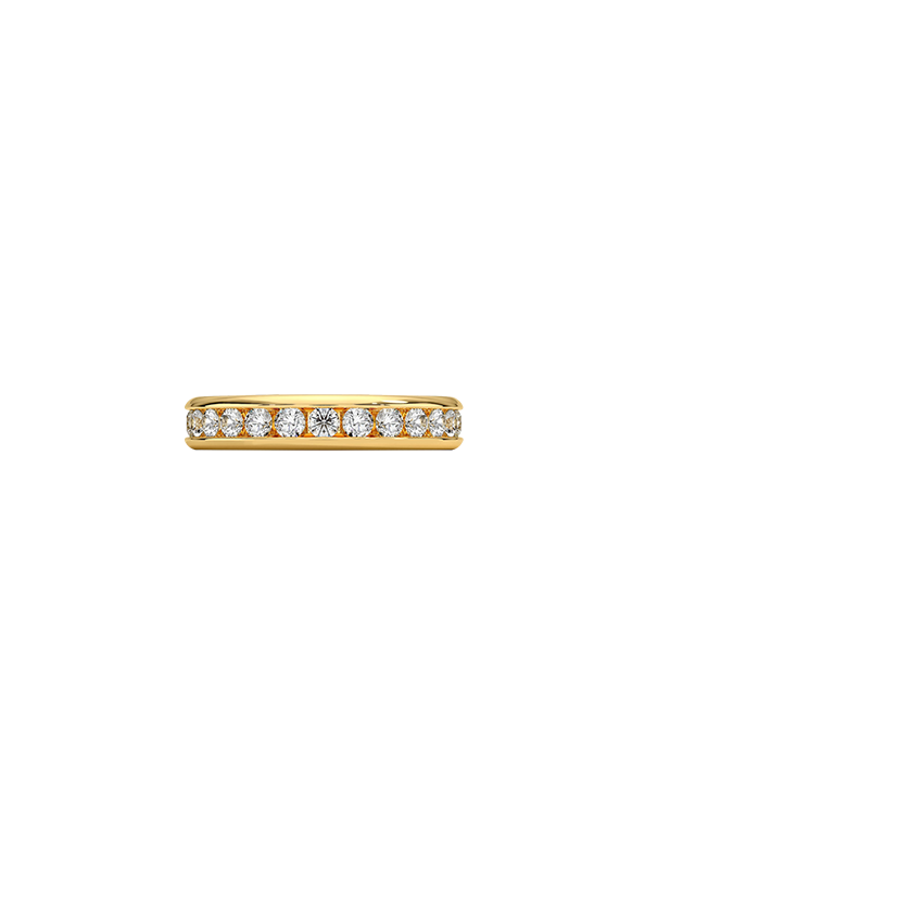 Channel Set Round Eternity Lab Diamond Ring
