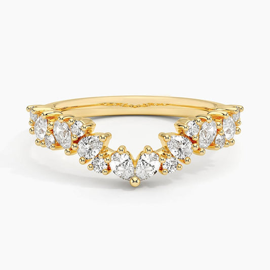 Olivetta Three-Quarter Coverage Lab Diamond Ring
